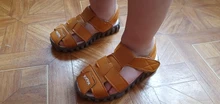 MHYONS 2020 zapatos de verano para bebés sandalias de playa para niños de cuero suave inferior antideslizante zapatos de seguridad de Punta cerrada zapatos para niños