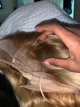 Nadula-pelucas de cabello humano Rubio degradado, peluca completa de encaje prearrancado con pelo de bebé, peluca con malla Frontal 13x 4/360, peluca Frontal de encaje T4/613