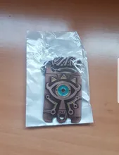 Unisex llavero escudo Hylian/Sheikah pizarra clave colgante cadenas Anime baratija llavero colecciones clave anillo