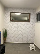 Stick Wallpaper Geometric-Contact-Paper Self-Adhesive Black White Stripes Removable Haohome