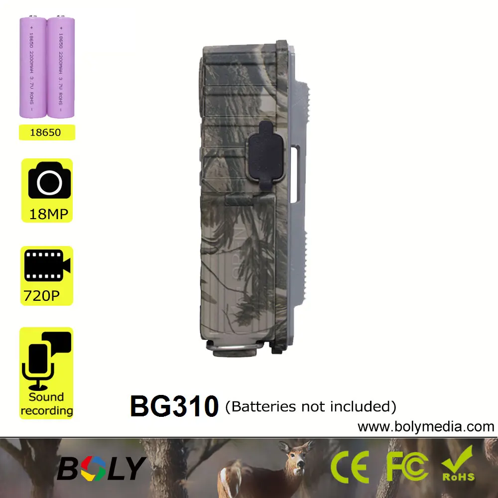 Hunting Trail Camera Boly BG310 27MP 720pHD Low Glow 940nm 0.7s 100ft Photo Traps Night Vision Use 2pcs 18650 Batteries hunting trail camera trail camera