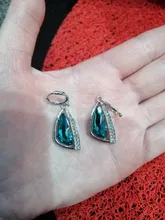 Juegos de joyas para mujer, bodas, Plata de Ley 925, collar de circonia cúbica verde, juegos de pendientes