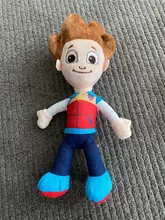 Figuras de acción de la patrulla canina para niños, juguete de peluche suave de 12 y 20cm con seguimiento de perros, modelo Apolo