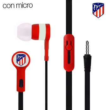 

Auriculares Botón Stereo Jack 3.5 mm Licencia Fútbol Atlético de Madrid