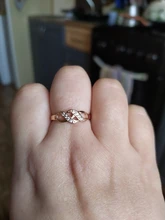 ZHOUYANG-Anillo de estilo sencillo con forma de onda para mujer, Cristales austriacos de Color oro rosa y plata, joyería de moda ZYR334 ZYR226