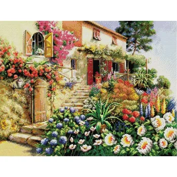 

"Italian courtyard" set for embroidery with a cross 32x42 cm. Snow White. В-4025
