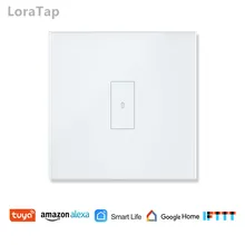 Smart Home WiFi Light Switch 2500W Touch Switch, Tuya Smart Life App Remote Control, Voice Control by Google Home, Alexa Echo