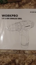WORKPRO-Destornillador eléctrico inalámbrico 12V, mini controlador de potencia inalámbrico, batería de iones de litio CC de 3/8 pulgadas, 2 velocidades