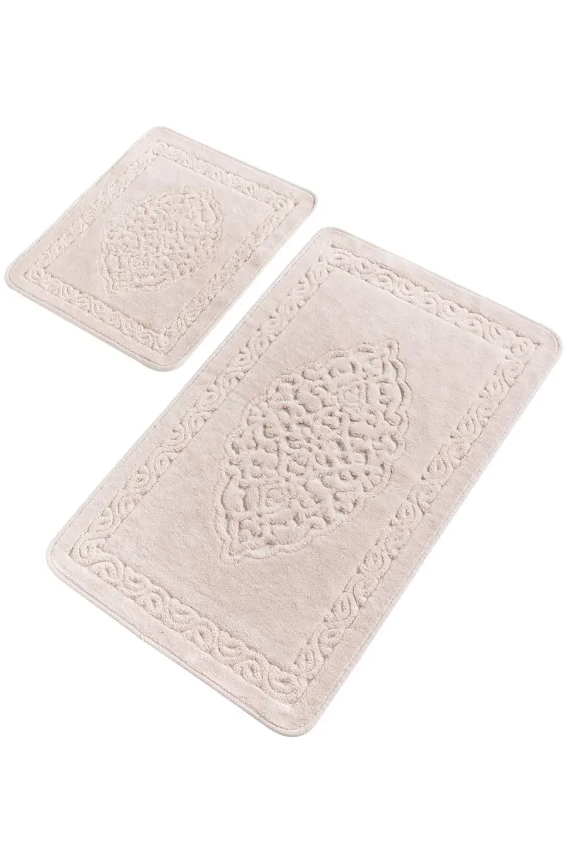 Коврики для ванной нескользящие Противоскользящие коврики Нескользящие противоскользящие Elitepudr хлопок 2'Li набор 60X100 см-50X60 см