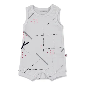 

ebebek Carmin Baby Summer Colored Printed Interlock Snaps Neck Jumpsuit