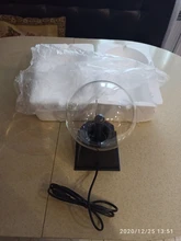 Lighting Decor Touch-Lamp Plasma-Ball Crystal Led-Night-Light Christmas Novelty Magic