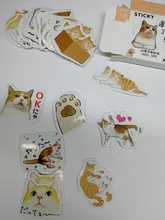Lost a cat-mini pegatinas decorativas de papelería, conjunto de álbum diario de recortes, palo de etiqueta Kawaii, papelería