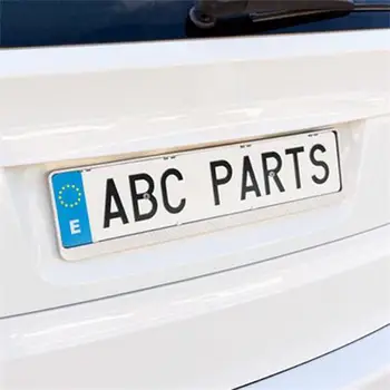 

EXT25214-car license plate holder carbon silver Dacar 3d BCCORONA