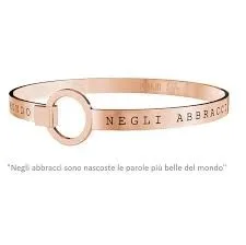 

Kidult philosophy 731040 Stainless Steel Bracelet ROSE GOLD "IN THE HUGS…”