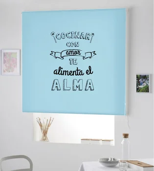 

Blind Iroa roll for kitchen/Feeds the soul! ROLLER BLINDS TRANSLUCENT! (SKY BLUE 100X175)