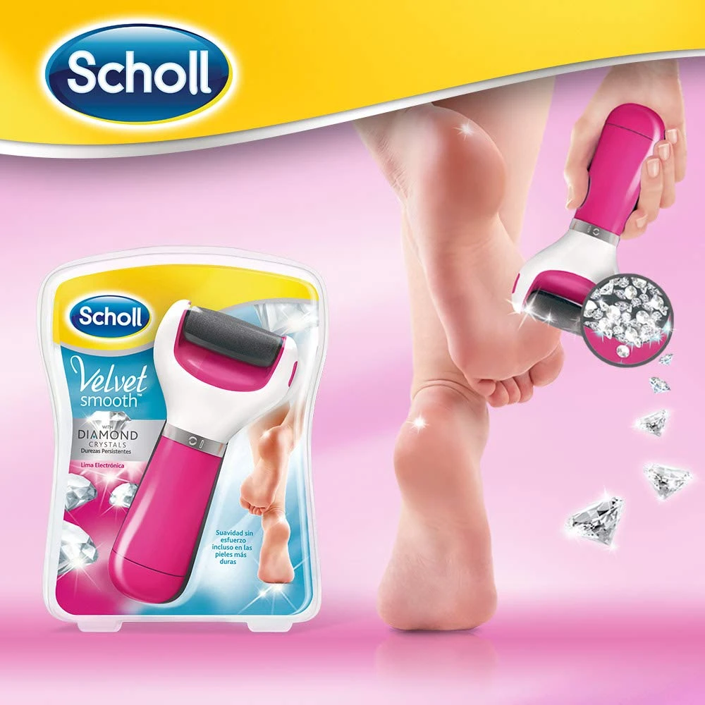 huren molecuul ideologie Original Scholl Velvet Smooth Foot Care Tool Electric Foot File Pink With  Diamond Crystals By Scholl - Foot Care Tool - AliExpress