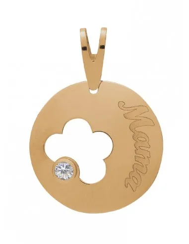 Colgante Flor De Lis I Love MAMA