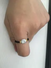 Anillos de Cuentas de Perlas de agua dulce pequeños para mujer, piedra Natural ajustable hecha a mano, regalo de Navidad, regalo de fiesta para niña