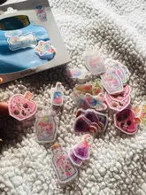 Pegatinas de decoración para diario, botellas de deseos, estampado dorado, 1 paquete (48 Uds.)