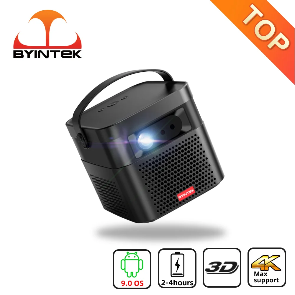 BYINTEK U70 Смарт 3D аккумулятор Android WiFi Портативный 1080P светодиодный DLP мини-проектор