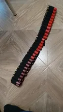 Correa de bandolera táctica de 140x5cm, cinturón de cartucho, soporte de armazón de balas Airsoft, bolsa de munición de calibre 12, 50 Uds.