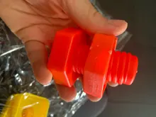 4 set/lote tornillo bloques de construcción de plástico insertar bloques tuerca forma juguetes para niños juguetes educativos de los modelos de escala juguetes de los niños