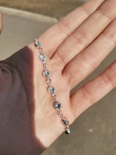 Es de cristal de moda tobilleras para mujer oro Color plata bohemio tobillera correa brazalete EN el pie de la pierna pulseras joyas de bohemia