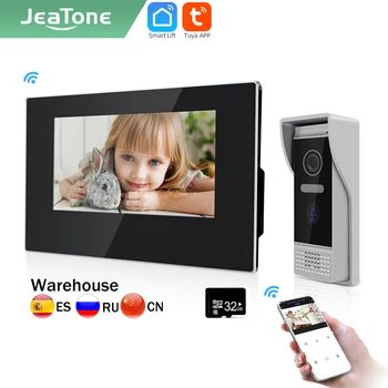 

Jeatone WIFI Smart Home 7 ” IP Video Intercom for home System, IR Night Vision Monitor,Door Bell/Phone with AHD camera Tuya app