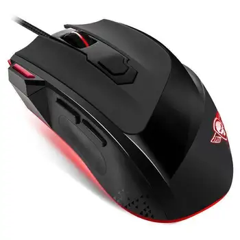 

Ratón y alfombrilla spirit of gamer pro-m3 - 3200dpi - 7 botones - luz de fondo - usb - negro y rojo
