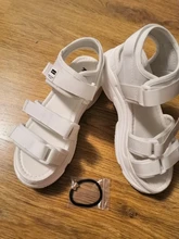 TUINANLE-Sandalias de gladiador con plataforma para Mujer, zapatos de verano a la moda, gruesas, para playa, de tela vaquera, cómodas, 2021