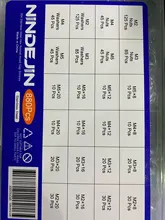 Ninejin-Juego de tornillos de cabeza hexagonal, 880 uds, M2, M3, M4, M5, acero inoxidable, hexagonal, cabezal redondo plano, surtido de Kit de tornillos