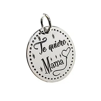 

Pendant 925 Sterling silver m sheet I love MOMMY heart balloon [AB5390]