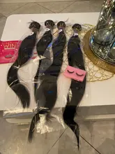 Ishow mechones de pelo lacio brasileño extensiones de cabello humano mechones de 30 32 24 36 38 pulgadas, mechones de pelo brasileño ondulado cabello virgen tejido