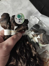 Anjo Plus RYLAI-extensiones de pelo rizado mechones, pelo sintético, 300g, para cabeza completa, 26-30 pulgadas, negro, marrón, degradado