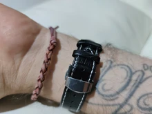 Calfskin-Correa de reloj de cuero de vaca genuino, pulsera de correa de reloj, hebilla de mariposa de repuesto, 12mm-24mm