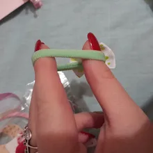 10Pcs Polka Dots Bow Hair Ring Rope Elastic Hair Rubber Bands Hair Accessories for Girls