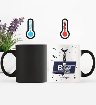 

Father's Day Custom Initial Parents Happy Magic Mug Cup-1