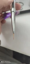 BQAN-pincel de dibujo de doble cabeza, mango de cristal negro, 9mm y 11mm, delineador, pintura, bolígrafo, esmalte de Gel, herramientas de manicura de decoración de uñas