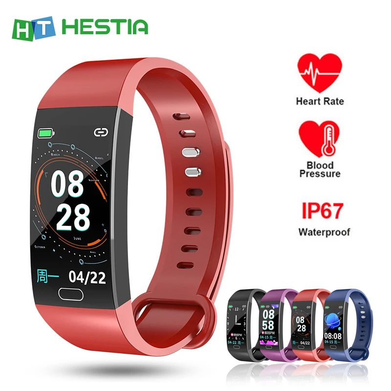 

Smart Bracelet With Pressure Measurement Fitness Tracker Activity Sports Band Health Wristband Pedometer Heart Rate Monitor