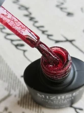 MIZHSE-esmalte de uñas en Gel UV, barniz de uñas semipermanente brillante en 6 colores, 10ML