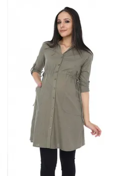 

Maternity Clothing Side Shir Tunic Shirt