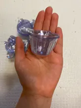 Kit de dispensador de tazas desechables de plástico, accesorios para hacer joyas, resina epoxi, Molde de resina de silicona, 40ML, 20-100 Uds.