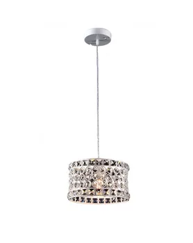

Ceiling lamp. Pendant. LIGHT BULB E27 60W. METAL AND CRYSTAL. WHITE COLOR. Ref. 9100/M