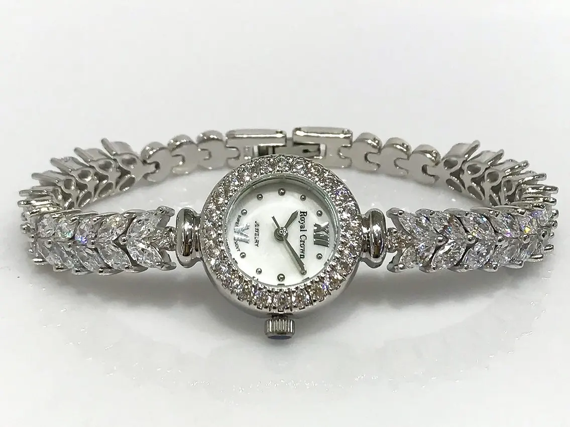 Diamond Workmanship Silver Ladies Watch