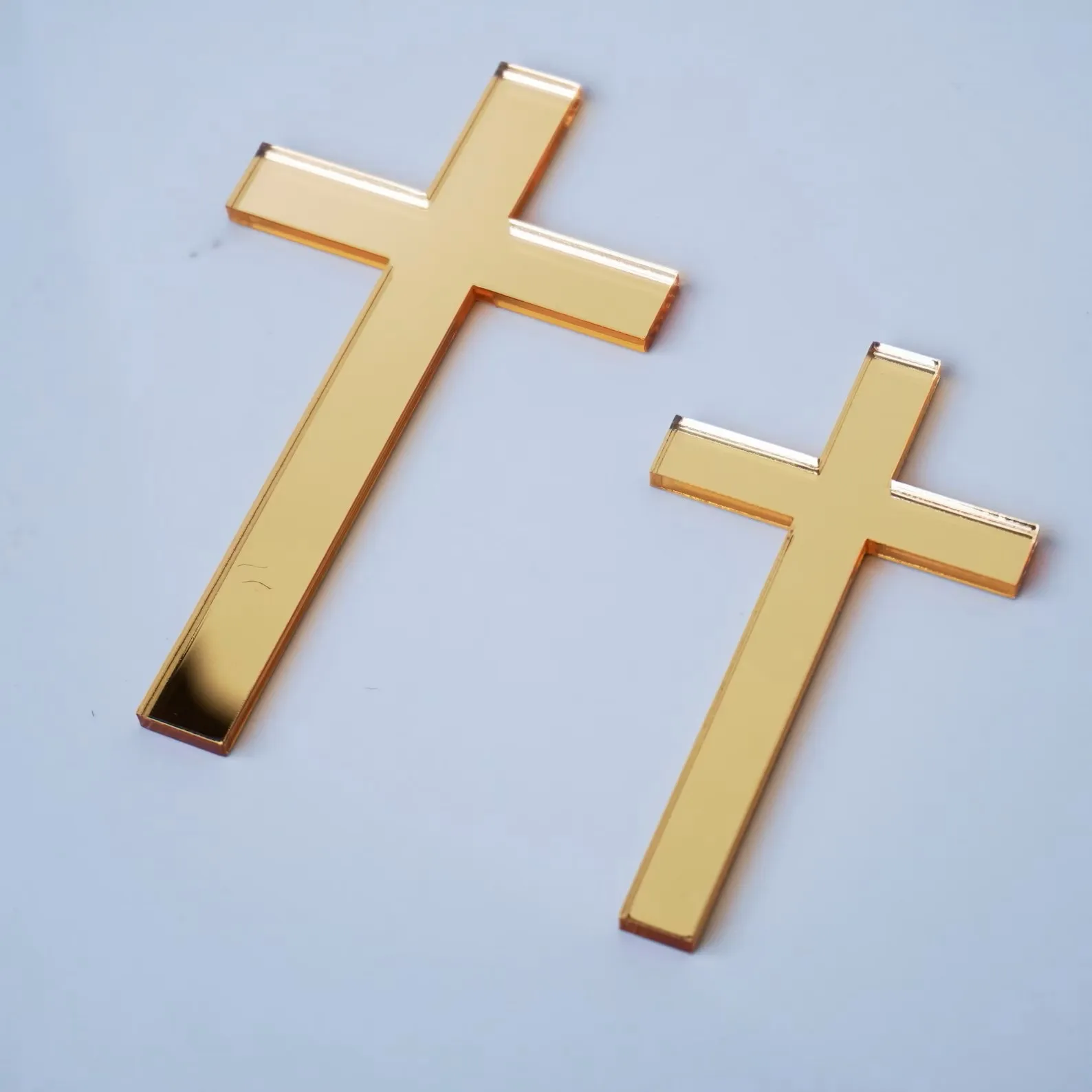 

10pcs Cross Cake Charm,Baptism Cake Charms First Holy Communion God Bless Acrylic Party Happy Birthday For Baking Cake Topper