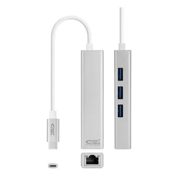 

USB 3.0 to Gigabit Ethernet Converter NANOCABLE 10.03.0404 Silver