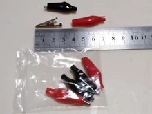 Crocodile Alligator-Clip Electrical-Clamp Testing S4 Probe-Meter Metal for Black Red