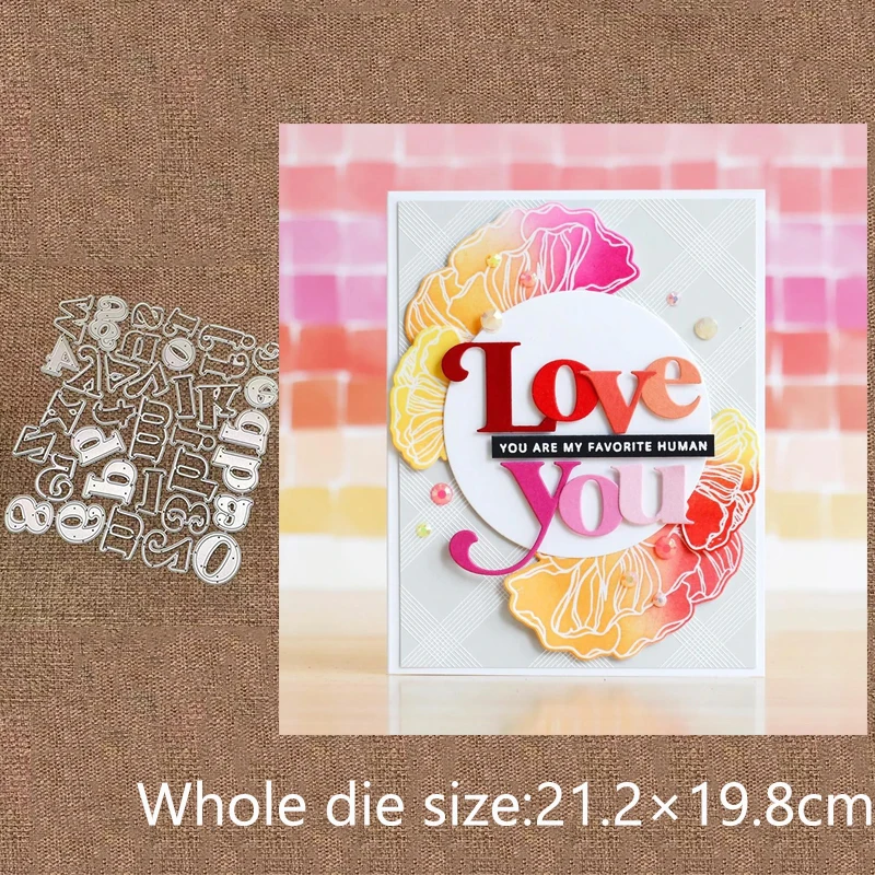 

New Design Craft Metal stencil mold Cutting Dies letter and number scrapbook die cuts Album Paper Card Craft Embossing