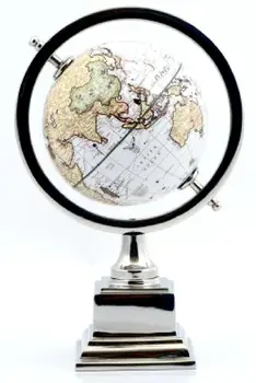 

Rotating Earth Globe - 5 Inch Decorative World Map