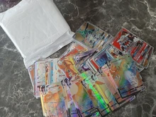 Juego de cartas de Pokémon francés GX V MAX VMAX, cartas brillantes, juego de batalla